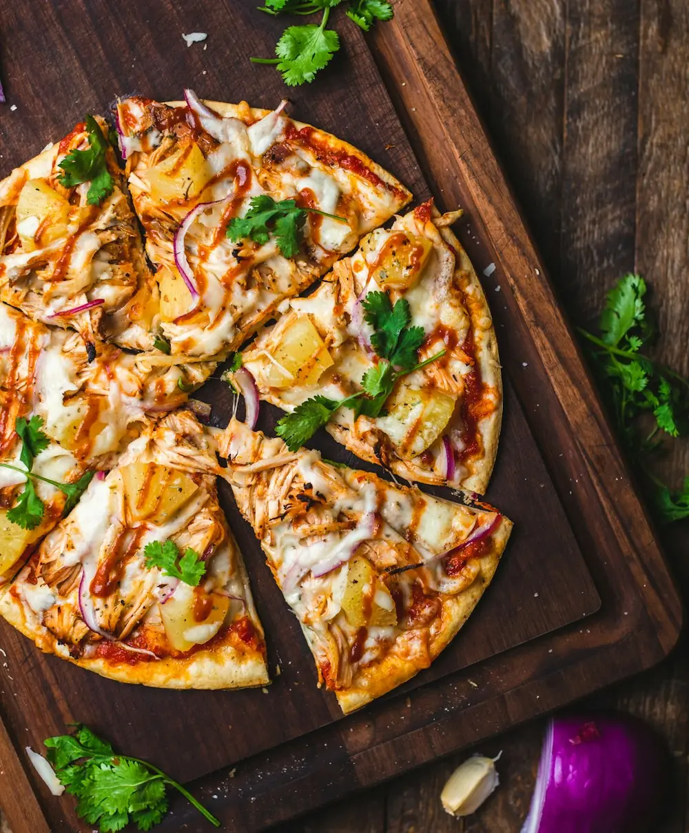 A pizza fresh from the oven