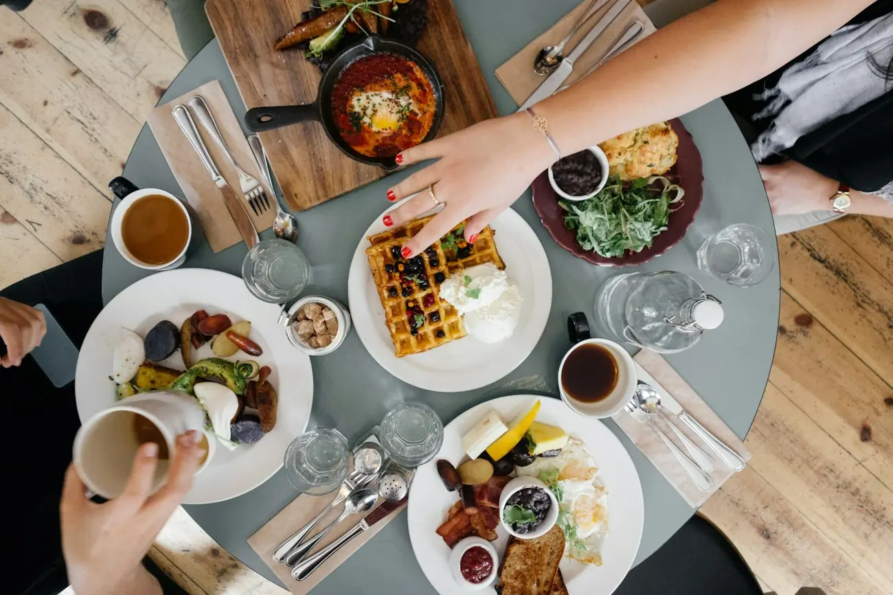 A table of shared dishes